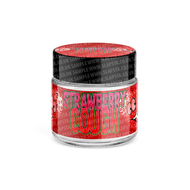 Strawberry Cough Glass Jars Pre - Labeled - 3.5grams (1/8oz)