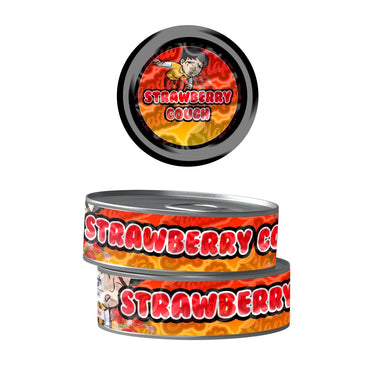 Strawberry Cough Pre - Labeled 3.5g Self - Seal Tins - 60pcs