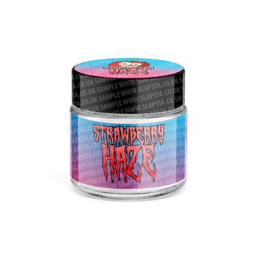 Strawberry Haze Glass Jars Pre - Labeled - 3.5grams (1/8oz)