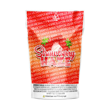 Strawberry Haze Mylar Pouches Pre-Labeled - SLAPSTA