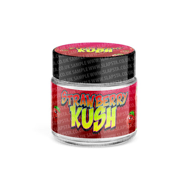 Strawberry Kush Glass Jars Pre - Labeled - 3.5grams (1/8oz)