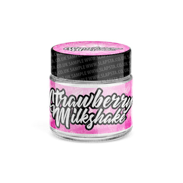 Strawberry Milkshake Glass Jars Pre - Labeled - 3.5grams (1/8oz)