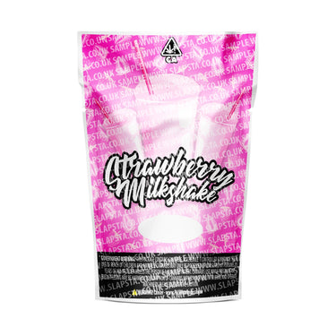 Strawberry Milkshake Mylar Pouches Pre-Labeled - SLAPSTA