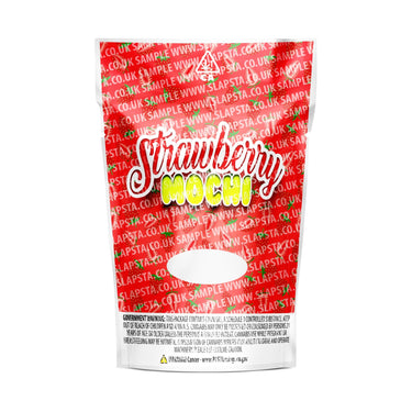 Strawberry Mochi Mylar Pouches Pre-Labeled - 3.5g (1/8oz) / No / 16pcs