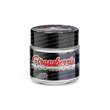 Strawberry Moonrocks Glass Jars Pre - Labeled - 3.5grams (1/8oz)