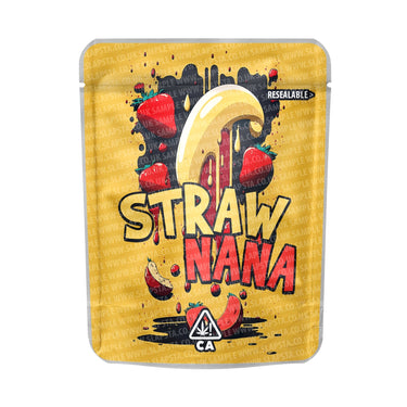 Strawnana Mylar Pouches Pre - Labeled - 3.5g (1/8oz)