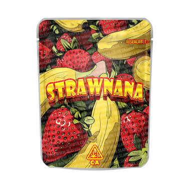 Strawnana Mylar Pouches Pre - Labeled - 3.5g (1/8oz)