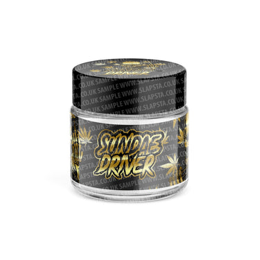 Sundae Driver Glass Jars Pre - Labeled - 3.5grams (1/8oz)