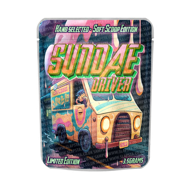 Sundae Driver Mylar Pouches Pre - Labeled - 3.5g (1/8oz)
