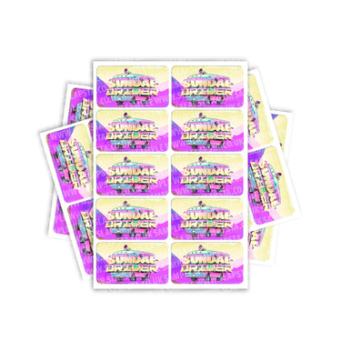Sundae Driver Rectangle / Pre - Roll Labels - Pre - Roll (10.16cm x 6.7cm)