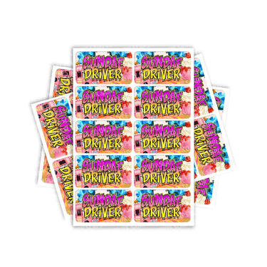 Sundae Driver Rectangle / Pre - Roll Labels - Pre - Roll (10.16cm x 6.7cm)