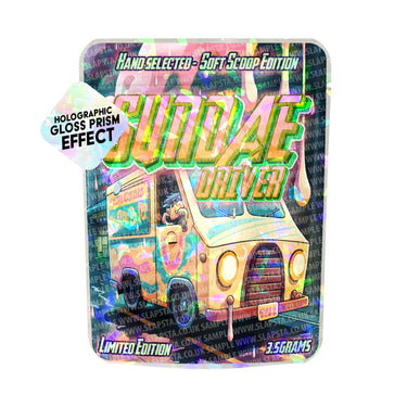 Sundae Driver SFX Mylar Pouches Pre - Labeled - 3.5g (1/8oz)