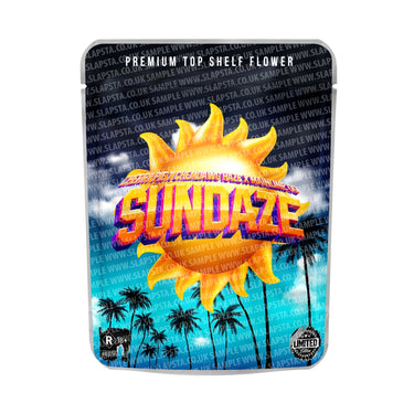 Sundaze Mylar Pouches Pre - Labeled - 3.5g (1/8oz)