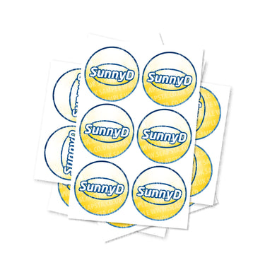 Sunny D Circular Stickers - 2.5cm