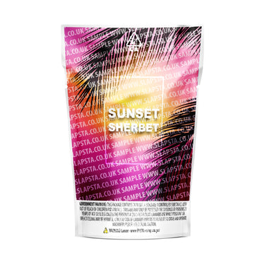 Sunset Sherbet Mylar Pouches Pre-Labeled - 3.5g (1/8oz) / No / 16pcs