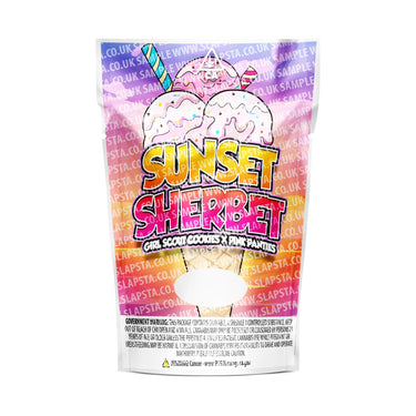 Sunset Sherbet Mylar Pouches Pre-Labeled - 3.5g (1/8oz) / No / 16pcs