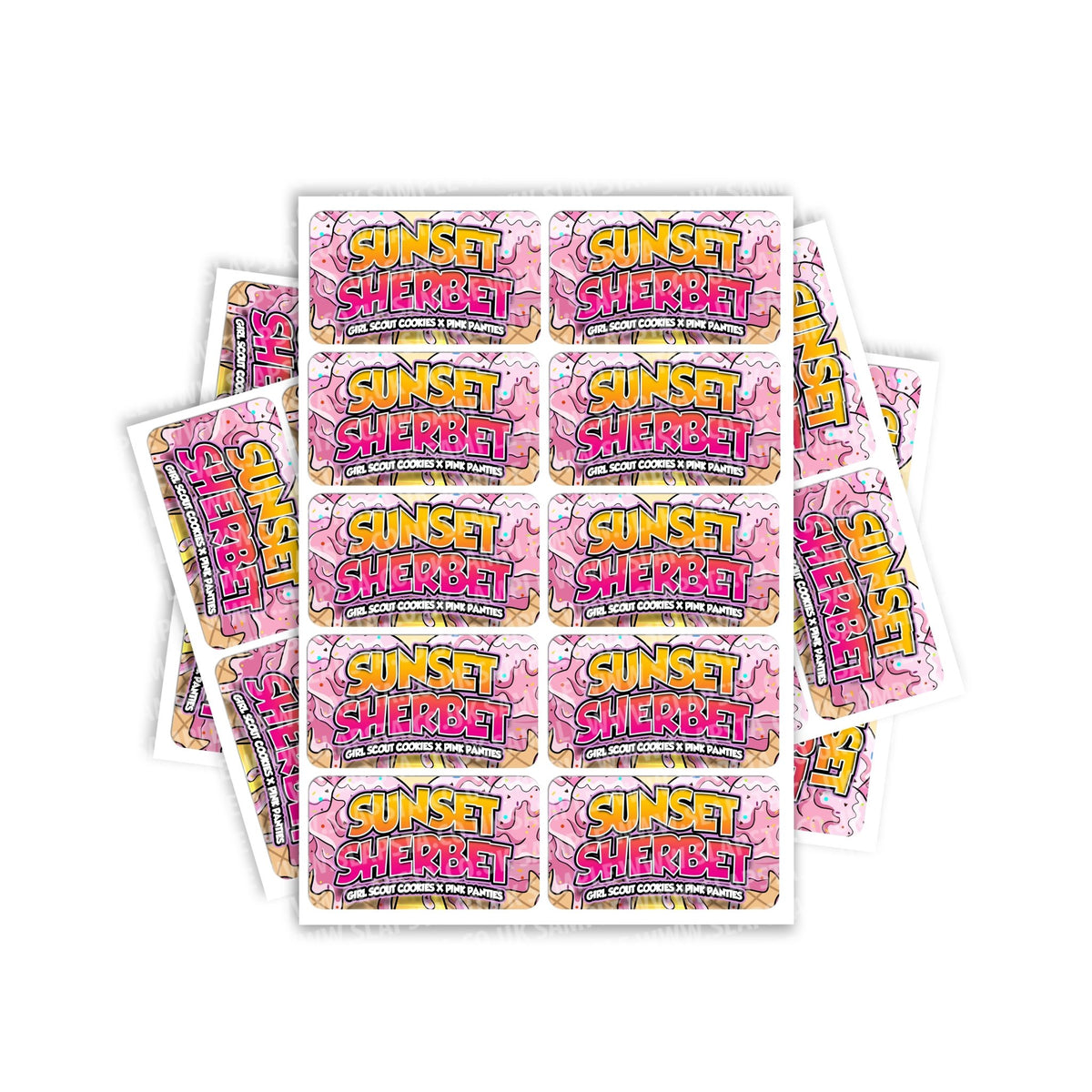 SLAPSTA -Garlic Cookies Rectangle / Pre-Roll Labels