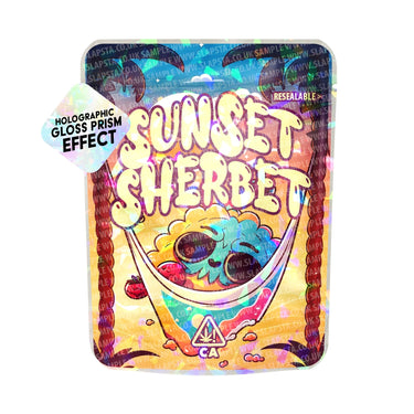 Sunset Sherbet SFX Mylar Pouches Pre - Labeled - 3.5g (1/8oz)