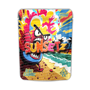 Sunsetz Mylar Pouches Pre - Labeled - 3.5g (1/8oz)