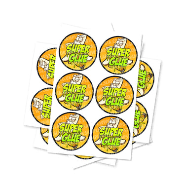 Super Glue Circular Stickers - 2.5cm