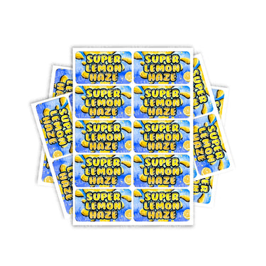 Super Lemon Haze Rectangle / Pre - Roll Labels - Pre - Roll (10.16cm x 6.7cm)