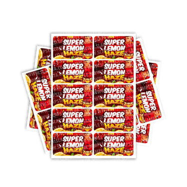 Super Lemon Haze Rectangle / Pre - Roll Labels - Pre - Roll (10.16cm x 6.7cm)