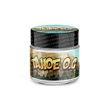 Tahoe OG Glass Jars Pre - Labeled - 3.5grams (1/8oz)