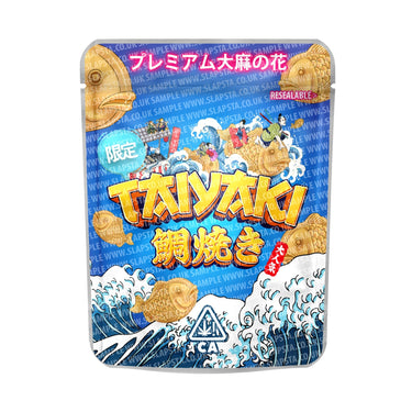 Taiyaki Mylar Pouches Pre - Labeled - 3.5g (1/8oz)