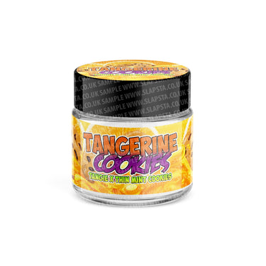 Tangerine Cookies Glass Jars Pre - Labeled - 3.5grams (1/8oz)