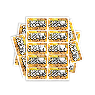Tangerine Cookies Rectangle / Pre - Roll Labels - Pre - Roll (10.16cm x 6.7cm)