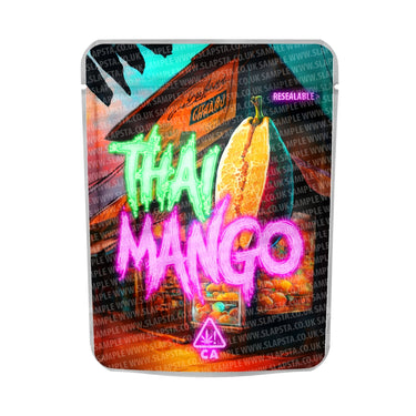 Thai Mango Mylar Pouches Pre - Labeled - 3.5g (1/8oz)