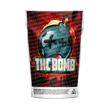 THC Bomb Mylar Pouches Pre - Labeled - 3.5g (1/8oz)