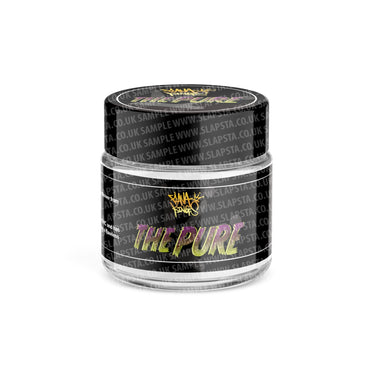 The Pure Glass Jars Pre - Labeled - 3.5grams (1/8oz)