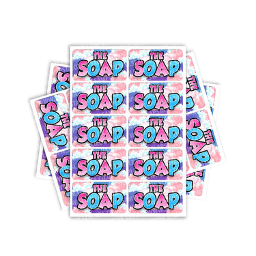 The Soap Rectangle / Pre - Roll Labels - Pre - Roll (10.16cm x 6.7cm)