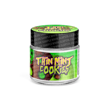 Thin Mint Cookies Glass Jars Pre - Labeled - 3.5grams (1/8oz)