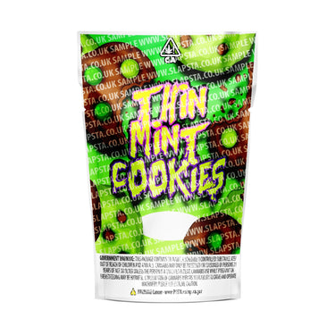 Thin Mint Cookies Mylar Pouches Pre - Labeled - 3.5g (1/8oz)