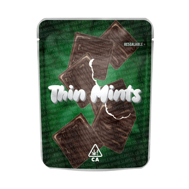 Thin Mints Mylar Pouches Pre-Labeled - 3.5g (1/8oz) / No / 16pcs