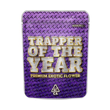 Trapper Of The Year Mylar Pouches Pre - Labeled - 3.5g (1/8oz)