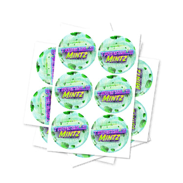 Triangle Mintz Circular Stickers - 2.5cm