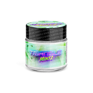 Triangle Mintz Glass Jars Pre - Labeled - 3.5grams (1/8oz)