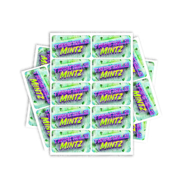 Triangle Mintz Rectangle / Pre - Roll Labels - Pre - Roll (10.16cm x 6.7cm)