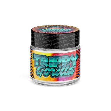 Trippy Gorilla Glass Jars Pre - Labeled - 3.5grams (1/8oz)