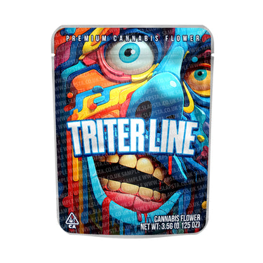 Triter Line Mylar Pouches Pre - Labeled - 3.5g (1/8oz)
