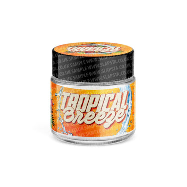 Tropical Breeze Glass Jars Pre - Labeled - 3.5grams (1/8oz)