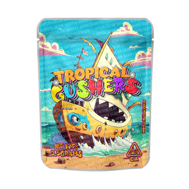 Tropical Gushers Mylar Pouches Pre - Labeled - 3.5g (1/8oz)