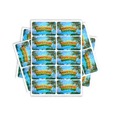 Tropical Smoothie Rectangle / Pre - Roll Labels - Pre - Roll (10.16cm x 6.7cm)