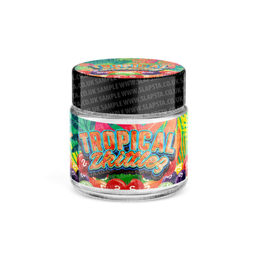 Tropical Zkittlez Glass Jars Pre - Labeled - 3.5grams (1/8oz)