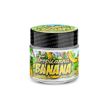 Tropicana Banana Glass Jars Pre - Labeled - 3.5grams (1/8oz)