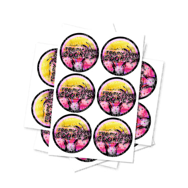 Tropicana Cookies Circular Stickers - 2.5cm
