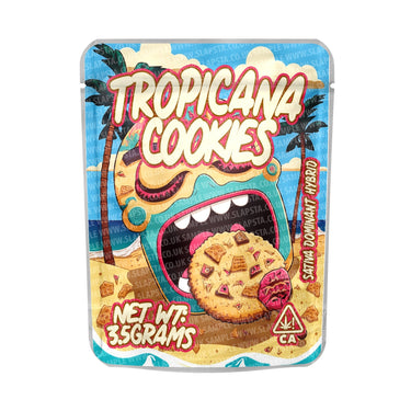 Tropicana Cookies Mylar Pouches Pre - Labeled - 3.5g (1/8oz)
